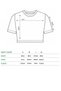 Women's Casu Lip Lip Printed Crop T-Shirt White - 4