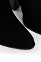 Genuine Suede Black Women's Boots - 2