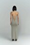 Cintia Backless Gray Knitwear Dress - 4