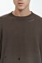Alec Ribbed Ripped Detail Brown Men's Knitwear Sweater - 5