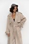 Femme Gray Oversize Trench Coat - 8