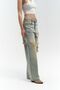 Oldwin Dirty Gray Vintage Print Detail Jeans Pants - 6
