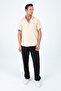 Men's Slim Fit Slim Fit Short Sleeve Breathable Knitted Texture Summer Men's Shirt - 7