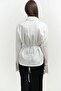 Coline Rope Detailed White Shirt - 4