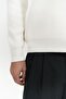 Oberon Polo Neck Half Zipper Ecru Men's Knitwear Sweater - 6