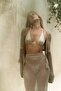 Anse Button Detail Mink Knitwear Set - 8