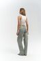 Oldwin Dirty Gray Vintage Print Detail Jeans Pants - 5