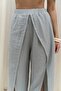 Bima Gray Trousers with Slit Detail - 4