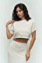Paloma Beige Crop Skirt Set - 7