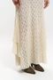 Hand Lace Beige Long Dress - 4