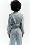 Baggy Biker Blue Jean Jacket - 4