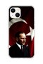 iPhone 14 Compatible Transparent Case Ataturk 4 Designs