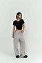 Paris Gray Basic Trousers
