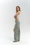 Oldwin Dirty Gray Vintage Print Detail Jeans Pants - 3
