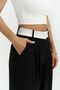 Patrice Reverse Belt Black Trousers - 4