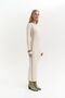 Aston Stripe Detail Beige Knitwear Dress - 3