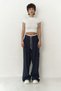 Gloria Boxer Detailed Navy Blue Trousers - 2
