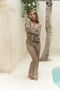 Anse Button Detail Mink Knitwear Set - 7