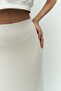 Paloma Beige Crop Skirt Set - 6