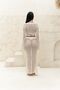 Anse Button Detail Beige Knitwear Set - 4
