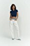 Toppin Indigo Jersey Crop - 7