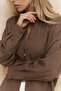 Charlotte Brown Oversize Linen Shirt - 6