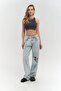 Unique Ice Blue Ripped Detail Jean Pants
