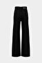 High Waist Wide Leg Snow Wash Wide Leg Seamless Jeans - 2