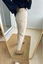 Prag Beige Cream Boyfriend Mom Jeans Women's Shaping Jeans - 2