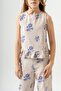 Girl's Sleeveless Linen Suit 2-9 Years - 7