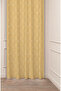 Flowers Leaf Square Geometric Lines Patterned Custom Design Digital Printed (Single Wing) Background Curtain