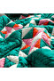 Uttar Quilted 300 Tc King Size Cotton Satin Bedspread Set 260X280 cm Green - 7