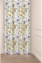 Flowers Leaf Square Geometric Lines Patterned Custom Design Digital Printed (Single Wing) Background Curtain