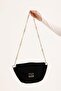 Women's Straw Chain Detailed Shoulder Bag
