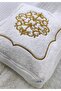 2-Piece Storage Bag Set, Bridal Trousseau, Engagement Bag, Bride's Bag, Groom's Bag , Velvet, Gold Embroidered, White Sultan - 6