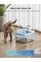 Battery Operated Cat Water Fountain Stainless Steel, 84oz/2.5L Fursink Wireless Pet Water - 6
