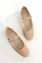 '' Nükhet'' Ballerina Round Toe Closed Helmet Flat Sole Orthopedic New Season - 7