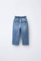 Girl's Heart Pocket Denim Jeans Trousers Blue - 2