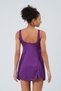 Women's Dress Swimsuit with Shorts Wide Straps One Piece Swimsuit with Shorts - 8