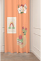 Bohemian Vase Flower Leaf Pattern Special Design Digital Printed (Single Wing) Soft Modern Stylish Background Curtain