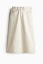 A-line denim skirt