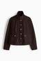 Corduroy-collar jacket