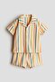 2-piece terry resort shirt and shorts set - 2