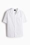 Regular Fit Short-sleeved linen-blend shirt