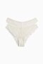 2-pack cheeky lace briefs - 3