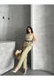 Women's Top and Bottom Set Stylish Button Belt Detailed Vest Pants Two Piece Set - 5