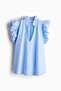 Frill-trimmed blouse