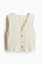Textured jersey waistcoat - 5