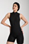 Women's Zero Sleeve Swimming Jumpsuit Swimsuit with Shorts - 5
