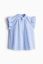 Linen-blend blouse